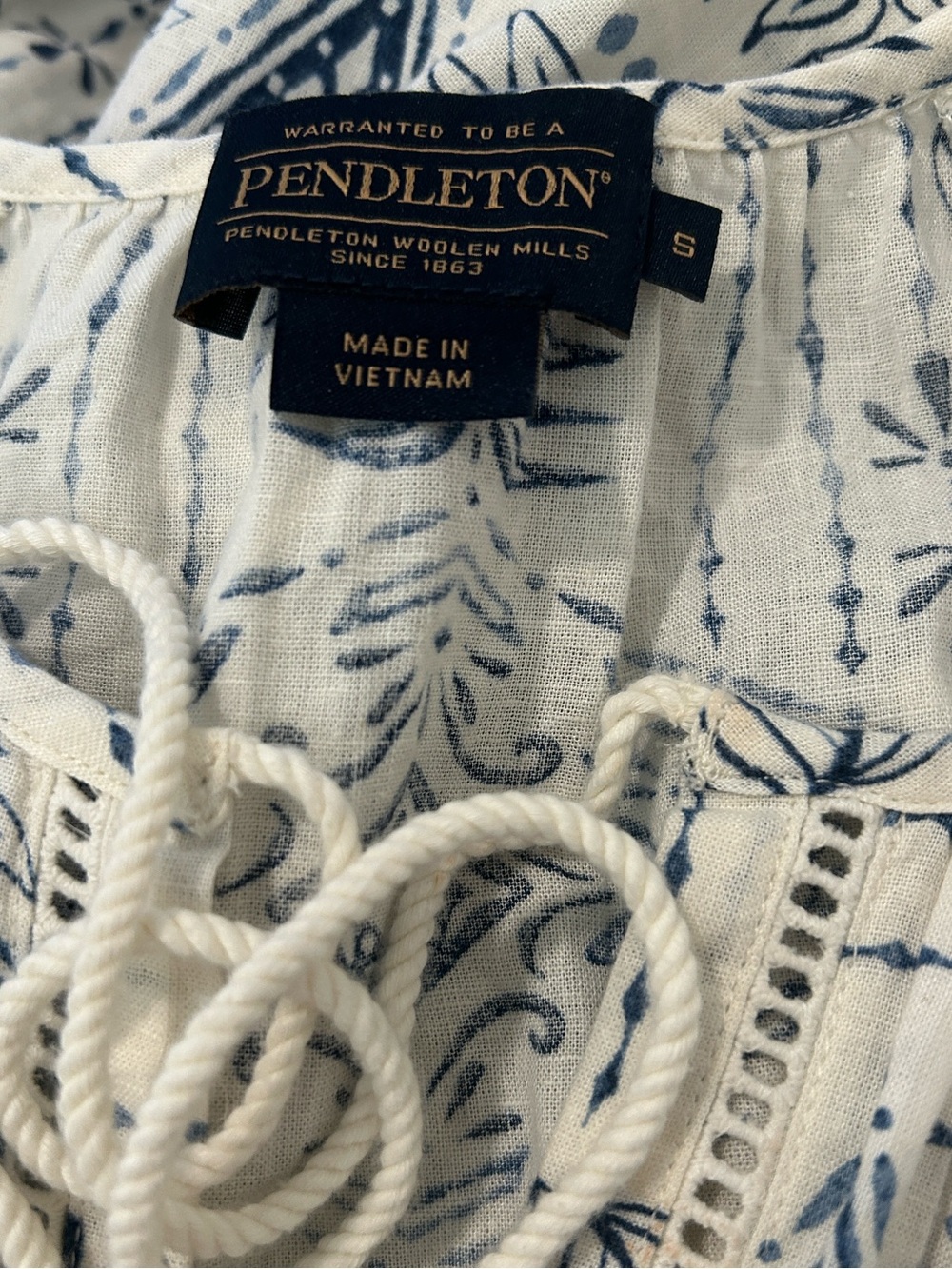 Pendleton WOMEN'S ATHENA MAXI DRESS, Blue Laurel Grove, Size Small, NWOT - Picture 9 of 12